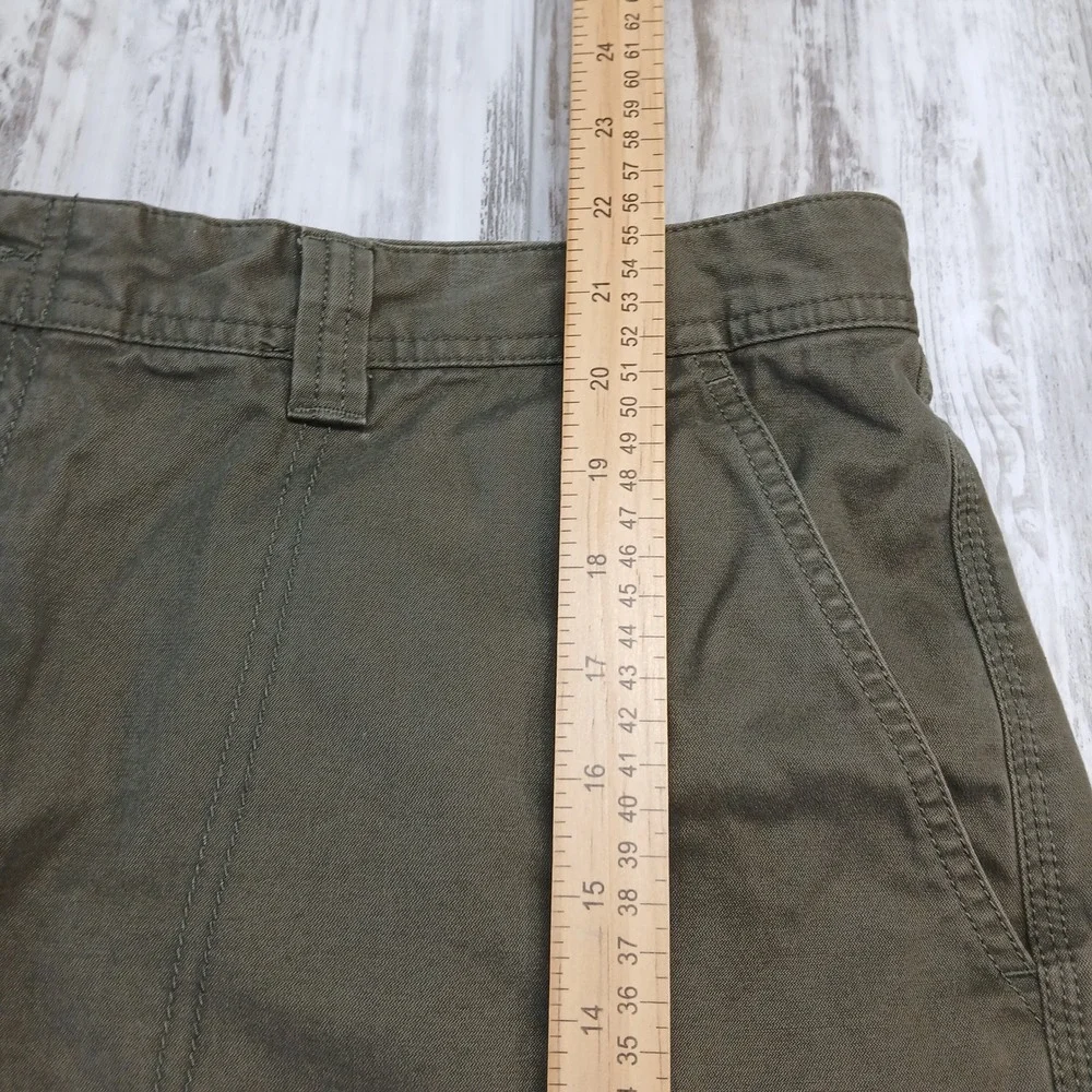 Nike ACG Mens Cargo Shorts Olive Green Cotton Canvas Utility Hiking Size 40